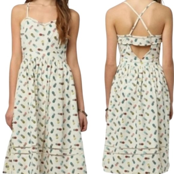 Urban Outfitters Cooperative Pineapple Sun Dress - Picture 1 of 2